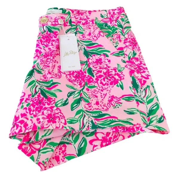 Lilly Pulitzer Callahan 5” Shorts-Conch Shell Pink NEW - Picture 8 of 12
